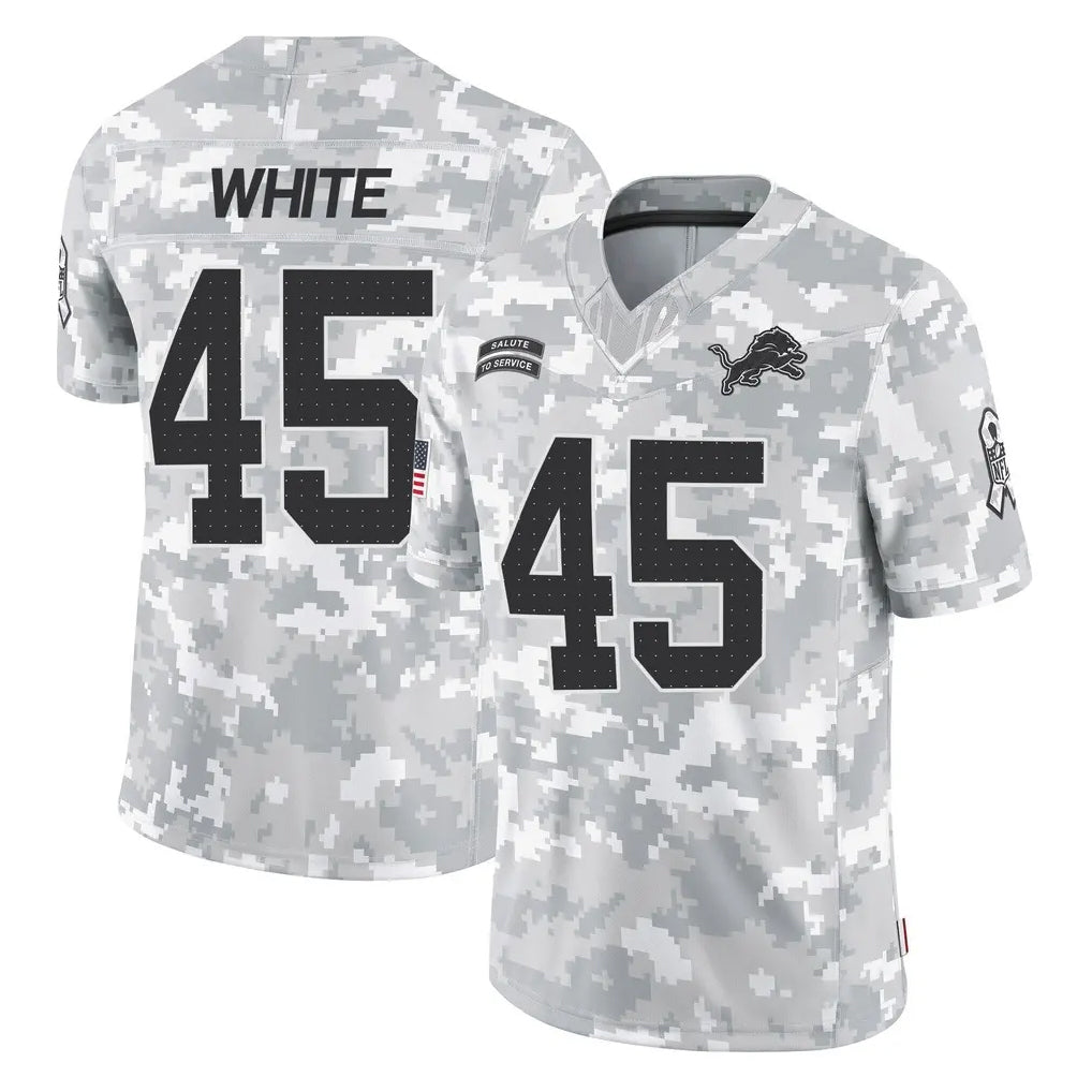 PHIN D.Lions #45 Devin White Player Arctic Camo Salute To Service Limited Stitched Jerseys