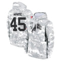 PHIN D.Lions #45 Devin White Player Arctic Camo Salute to Service Hoodies Limited Game Stitched Jerseys