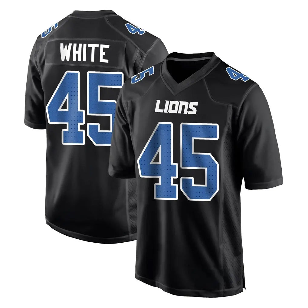 PHIN D.Lions #45 Devin White Player Black Fashion Home Game Stitched Jerseys