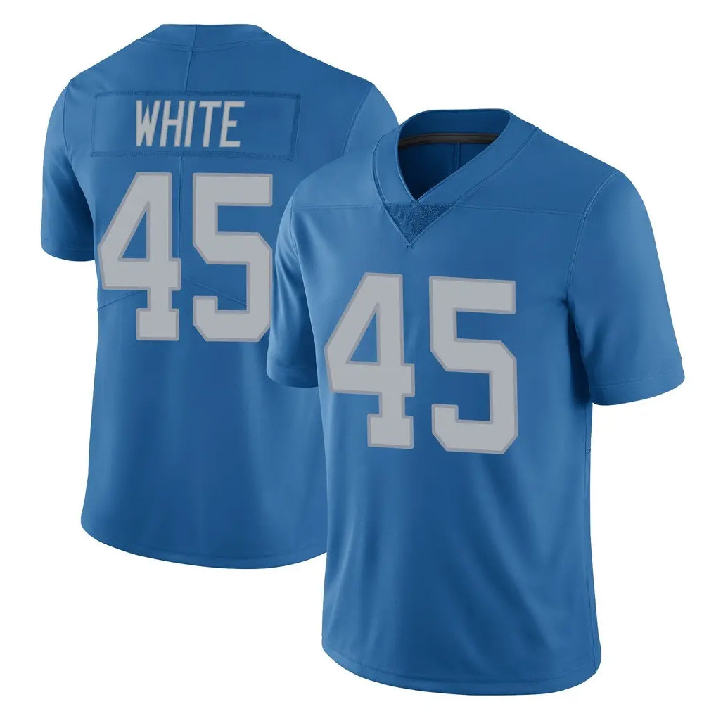 PHIN D.Lions #45 Devin White Player Blue Limited Throwback Vapor Untouchable Stitched Jerseys