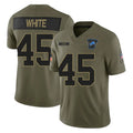 PHIN D.Lions #45 Devin White Player Olive 2025 Salute To Service Limited Home Game Stitched Jerseys