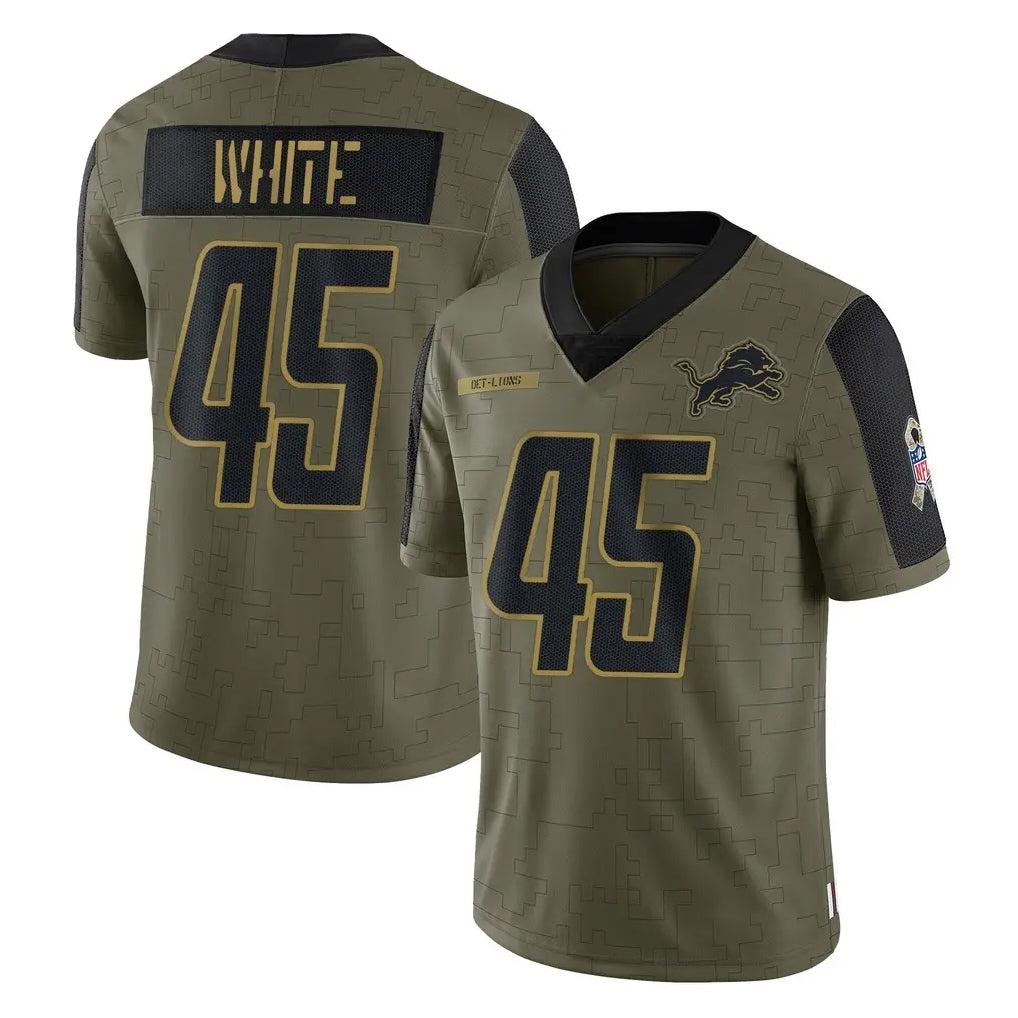 PHIN D.Lions #45 Devin White Player Olive Salute To Service Limited Game Stitched Jerseys