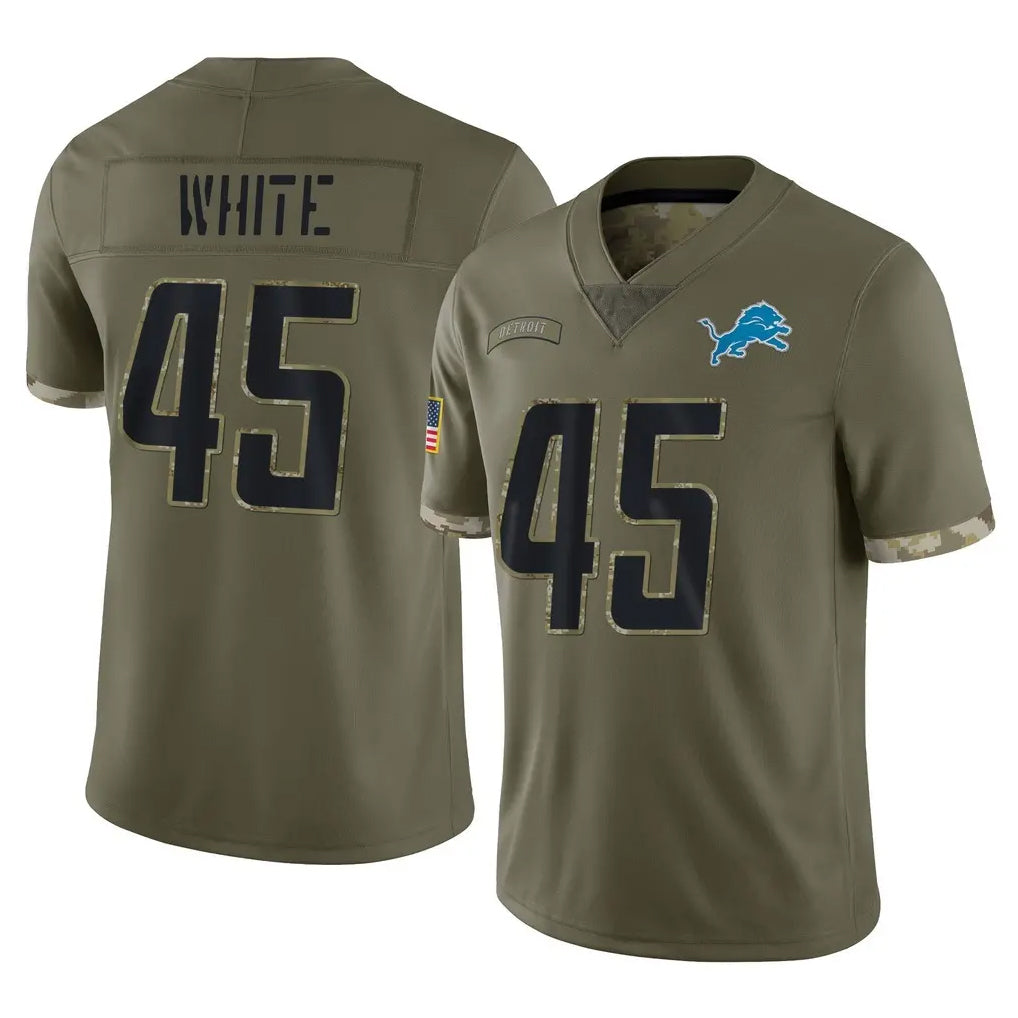 PHIN D.Lions #45 Devin White Player Olive Salute To Service Limited Stitched Jerseys