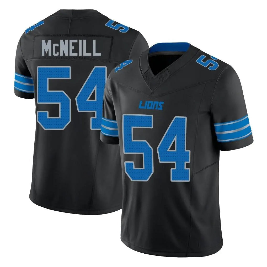 PHIN D.Lions #54 Alim McNeill Player Black Alternate Vapor F.U.S.E. Limited Home Game Stitched Jerseys