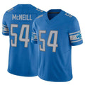 PHIN D.Lions #54 Alim McNeill Player Blue Vapor F.U.S.E. Limited Home Game Stitched Jerseys