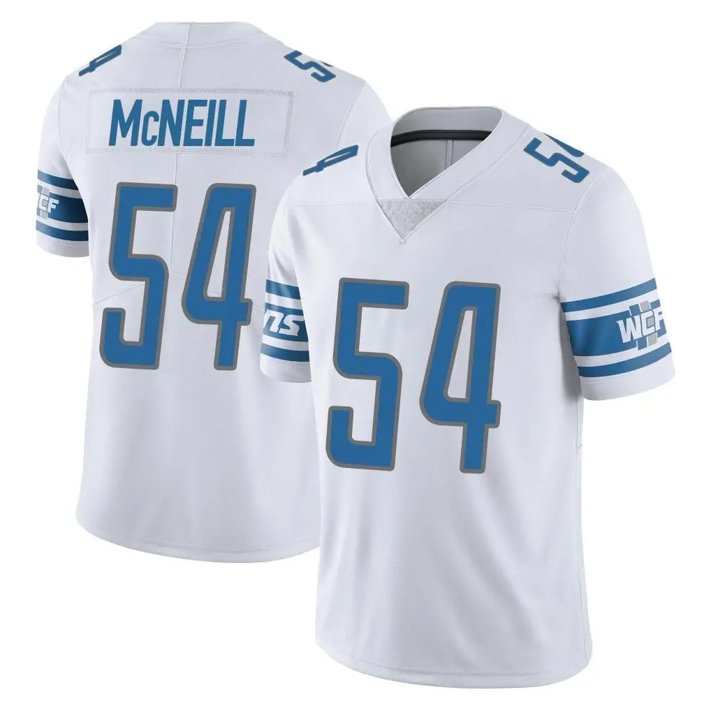 PHIN D.Lions #54 Alim McNeill Player White Limited Vapor Untouchable Home Game Stitched Jerseys
