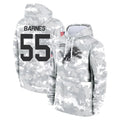 PHIN D.Lions #55 Derrick Barnes Player Arctic Camo Salute to Service Hoodies Limited Game Stitched Jerseys