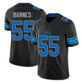 PHIN D.Lions #55 Derrick Barnes Player Black Alternate Vapor F.U.S.E. Limited Home Game Stitched Jerseys