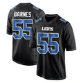 PHIN D.Lions #55 Derrick Barnes Player Black Fashion Home Game Stitched Jerseys