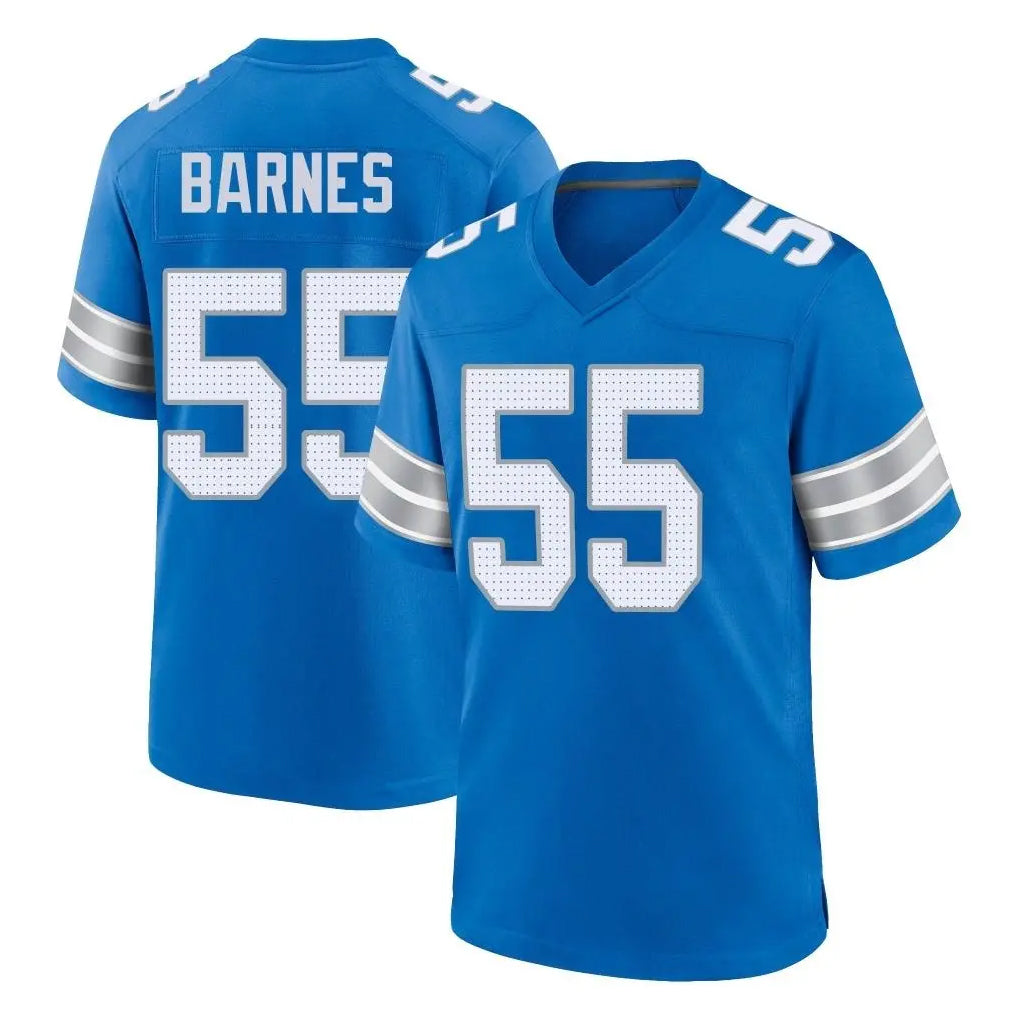 PHIN D.Lions #55 Derrick Barnes Player Blue Alternate Home Game Stitched Jerseys