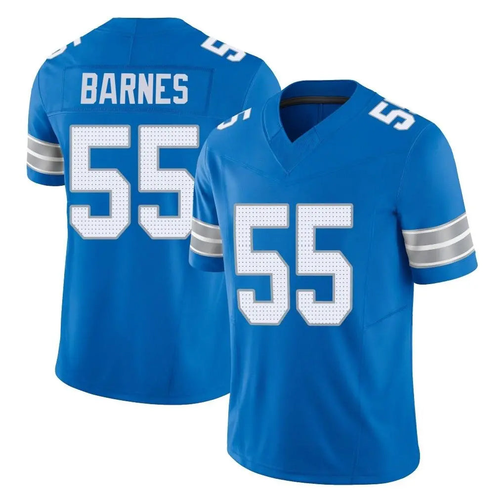 PHIN D.Lions #55 Derrick Barnes Player Blue Limited Vapor F.U.S.E. Alternate Home Game Stitched Jerseys