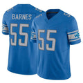 PHIN D.Lions #55 Derrick Barnes Player Blue Vapor F.U.S.E. Limited Home Game Stitched Jerseys
