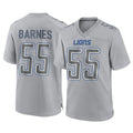 PHIN D.Lions #55 Derrick Barnes Player Gray Atmosphere Fashion Home Game Stitched Jerseys