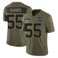 PHIN D.Lions #55 Derrick Barnes Player Olive 2025 Salute To Service Limited Home Game Stitched Jerseys