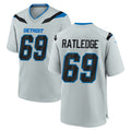 PHIN D.Lions #69 Tate Ratledge Player Silver 2026 Rivalries Collection Home Game Stitched Jerseys