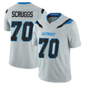 PHIN D.Lions #70 Juice Scruggs Player Silver Limited 2026 Rivalries Collection Home Game Stitched Jerseys