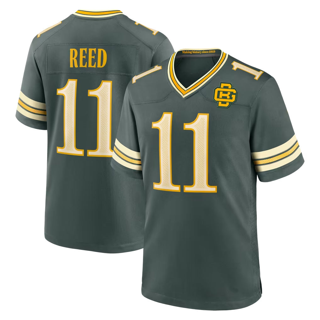PHIN GB.Packers #11 Jayden Reed Player Green 2026 Rivalries Collection Home Game Stitched Jerseys