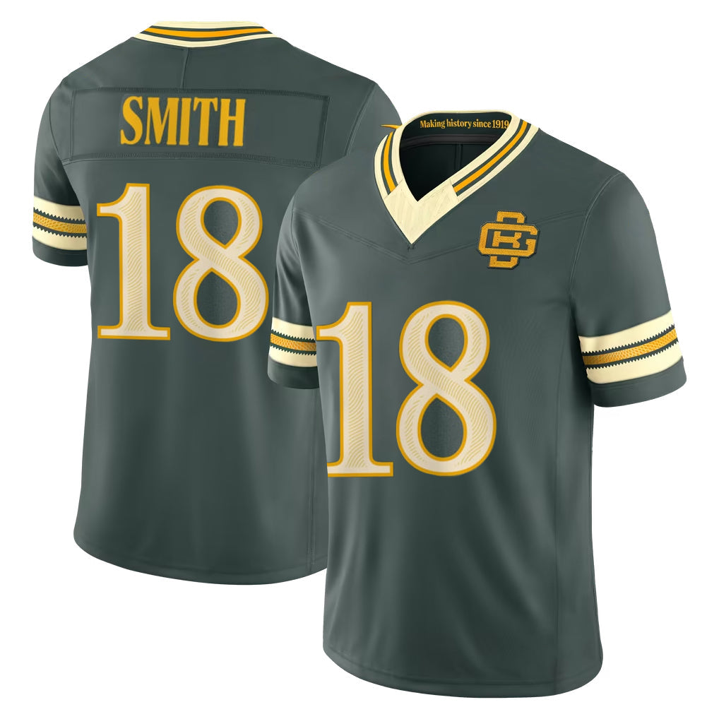 PHIN GB.Packers #18 Jonnu Smith Player Green Limited 2026 Rivalries Collection Home Game Stitched Jerseys