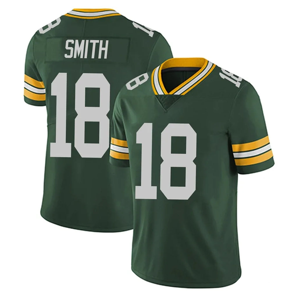 PHIN GB.Packers #18 Jonnu Smith Player Green Vapor Untouchable Limited Home Game Stitched Jerseys