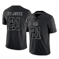 PHIN GB.Packers #21 Benjamin St-Juste Player Black Reflective Limited Home Game Stitched Jerseys