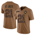 PHIN GB.Packers #21 Benjamin St-Juste Player Brown Salute To Service Limited Stitched Jerseys