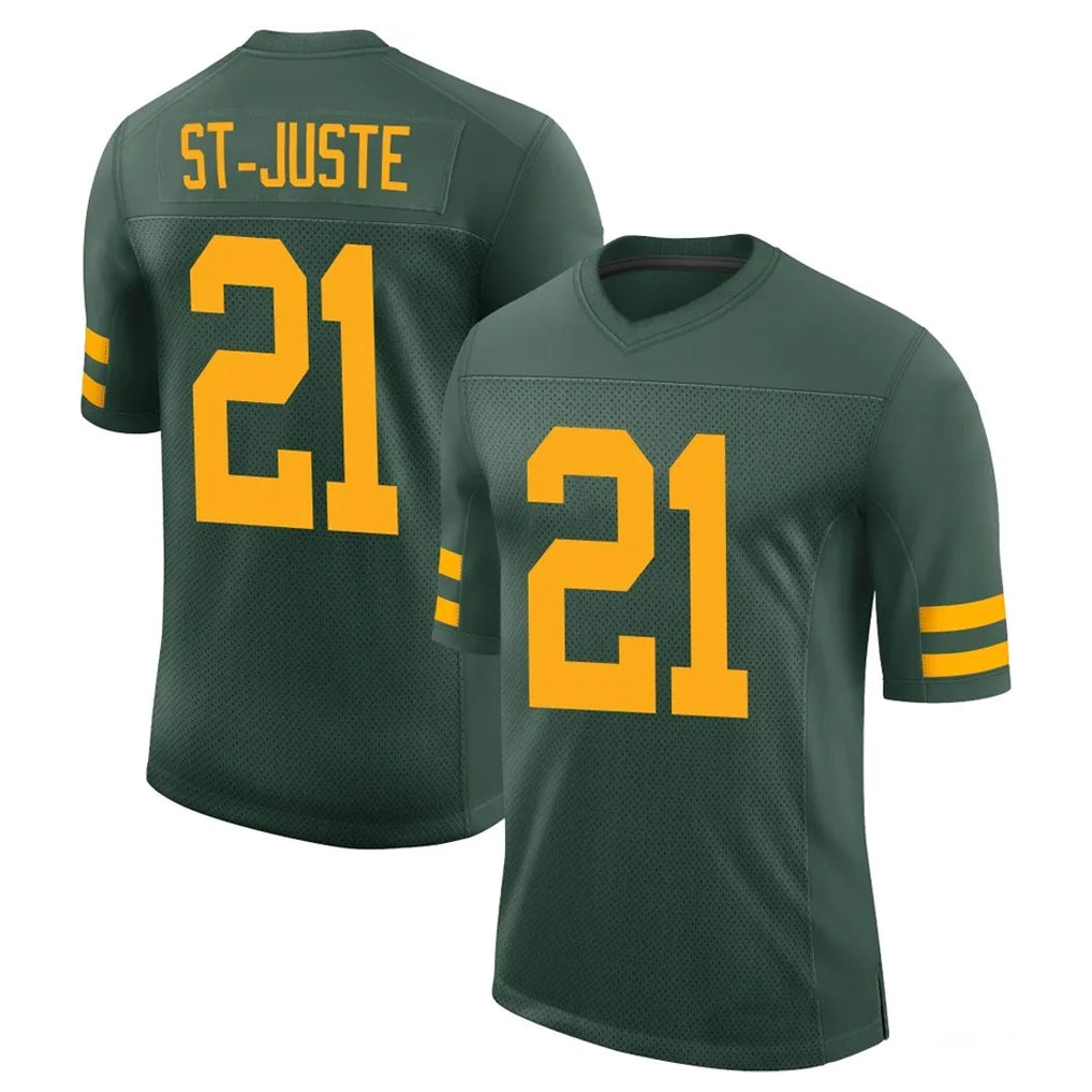 PHIN GB.Packers #21 Benjamin St-Juste Player Green Alternate Vapor Home Game Stitched Jerseys