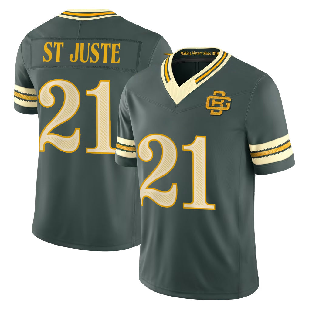 PHIN GB.Packers #21 Benjamin St-Juste Player Green Limited 2026 Rivalries Collection Home Game Stitched Jerseys