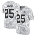 PHIN GB.Packers #25 Keisean Nixon Player Arctic Camo Salute To Service Limited Stitched Jerseys