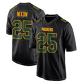 PHIN GB.Packers #25 Keisean Nixon Player Black Fashion Home Game Stitched Jerseys