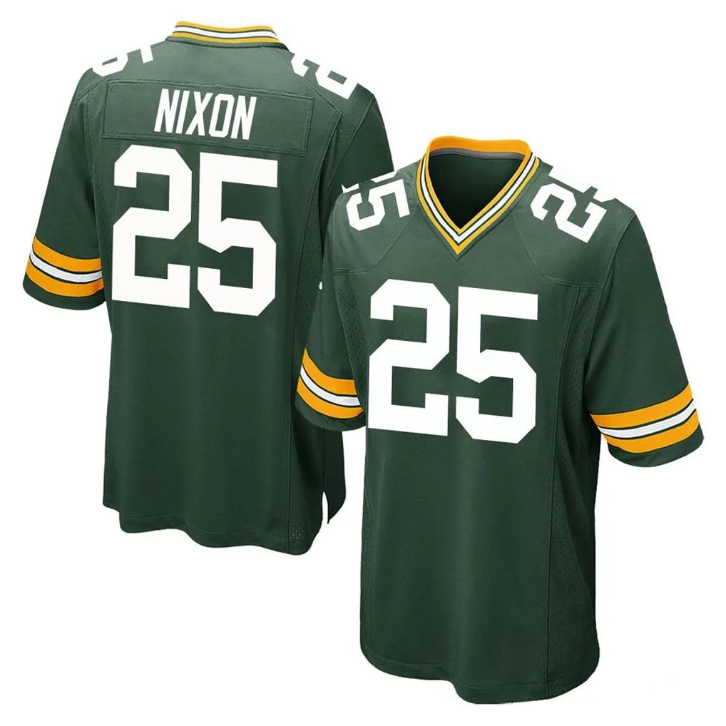 PHIN GB.Packers #25 Keisean Nixon Player Green Home Game Stitched Jerseys