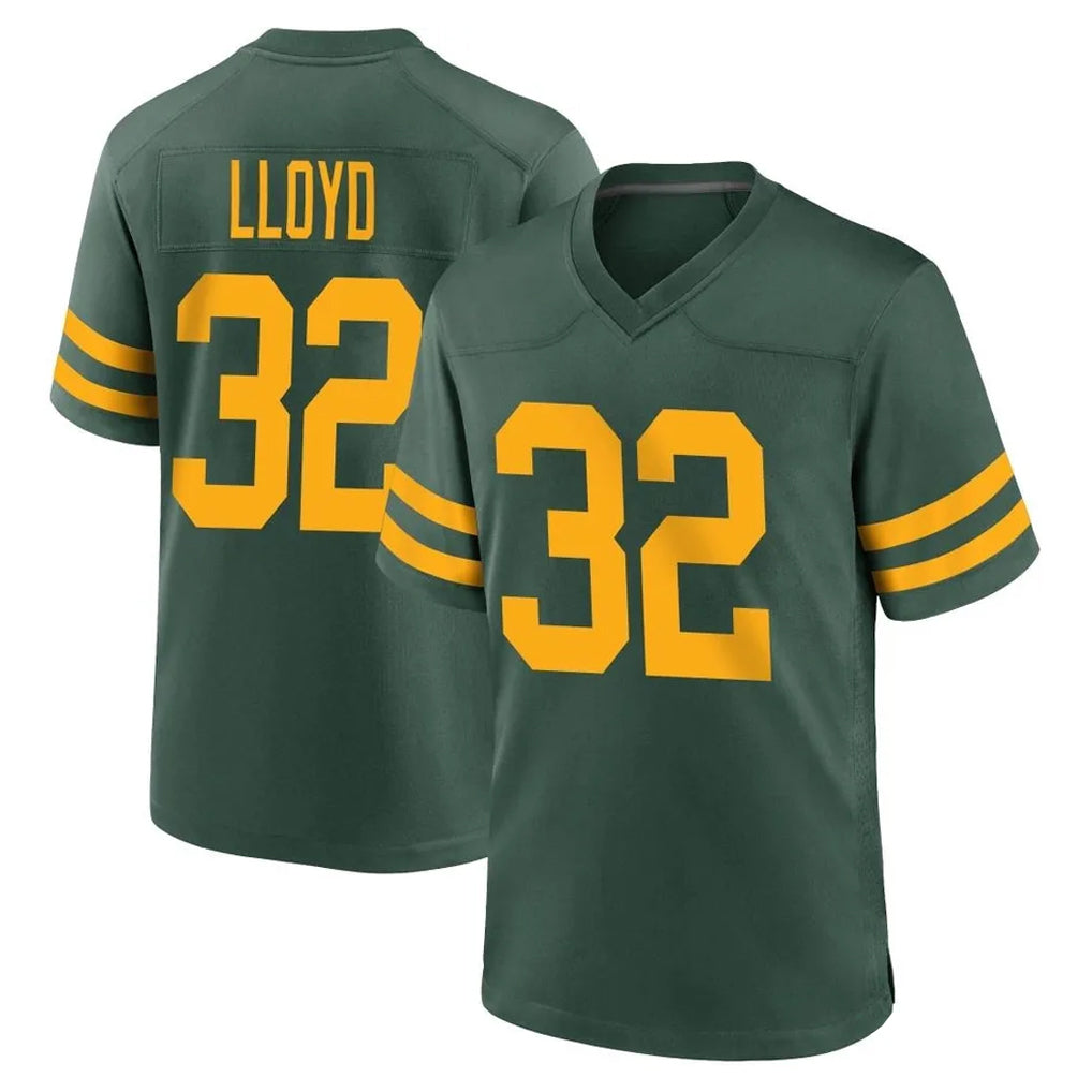 PHIN GB.Packers #32 MarShawn Lloyd Player Green Alternate Home Game Stitched Jerseys