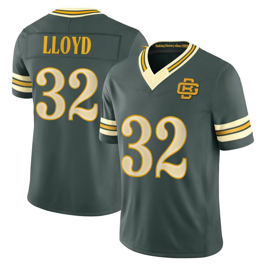 PHIN GB.Packers #32 MarShawn Lloyd Player Green Limited 2026 Rivalries Collection Home Game Stitched Jerseys