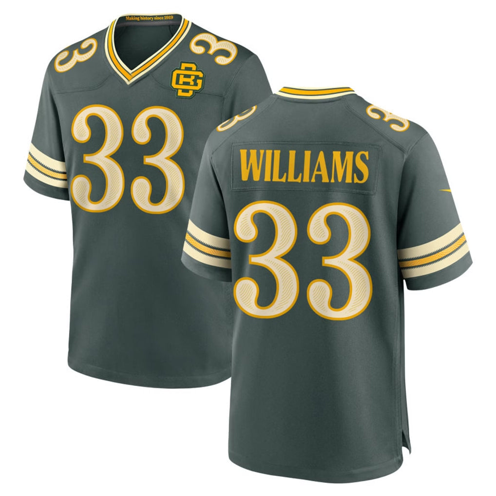 PHIN GB.Packers #33 Evan Williams Player Green 2026 Rivalries Collection Home Game Stitched Jerseys