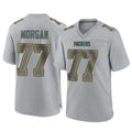 PHIN GB.Packers #77 Jordan Morgan Player Gray Atmosphere Fashion Home Game Stitched Jerseys