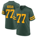PHIN GB.Packers #77 Jordan Morgan Player Green Alternate Home Game Stitched Jerseys