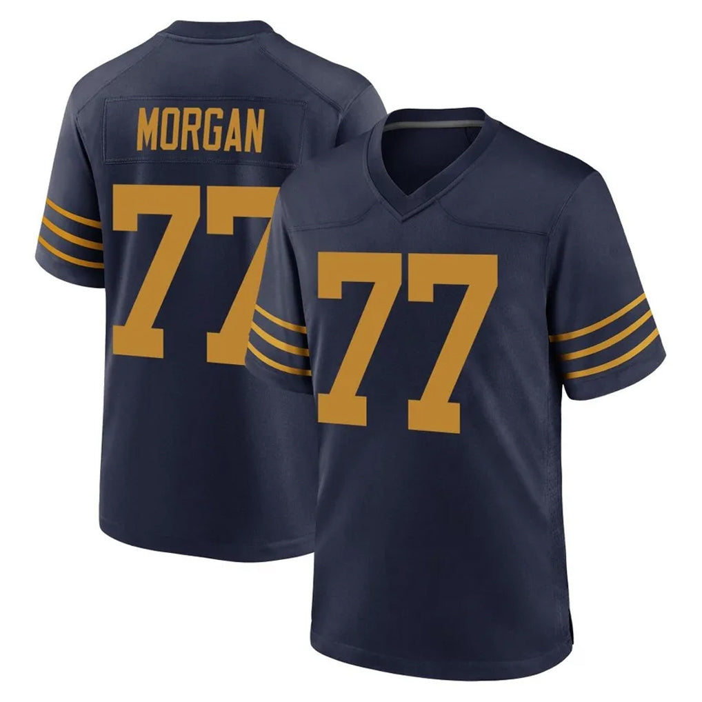 PHIN GB.Packers #77 Jordan Morgan Player Navy The 1923 Classic Home Game Stitched Jerseys