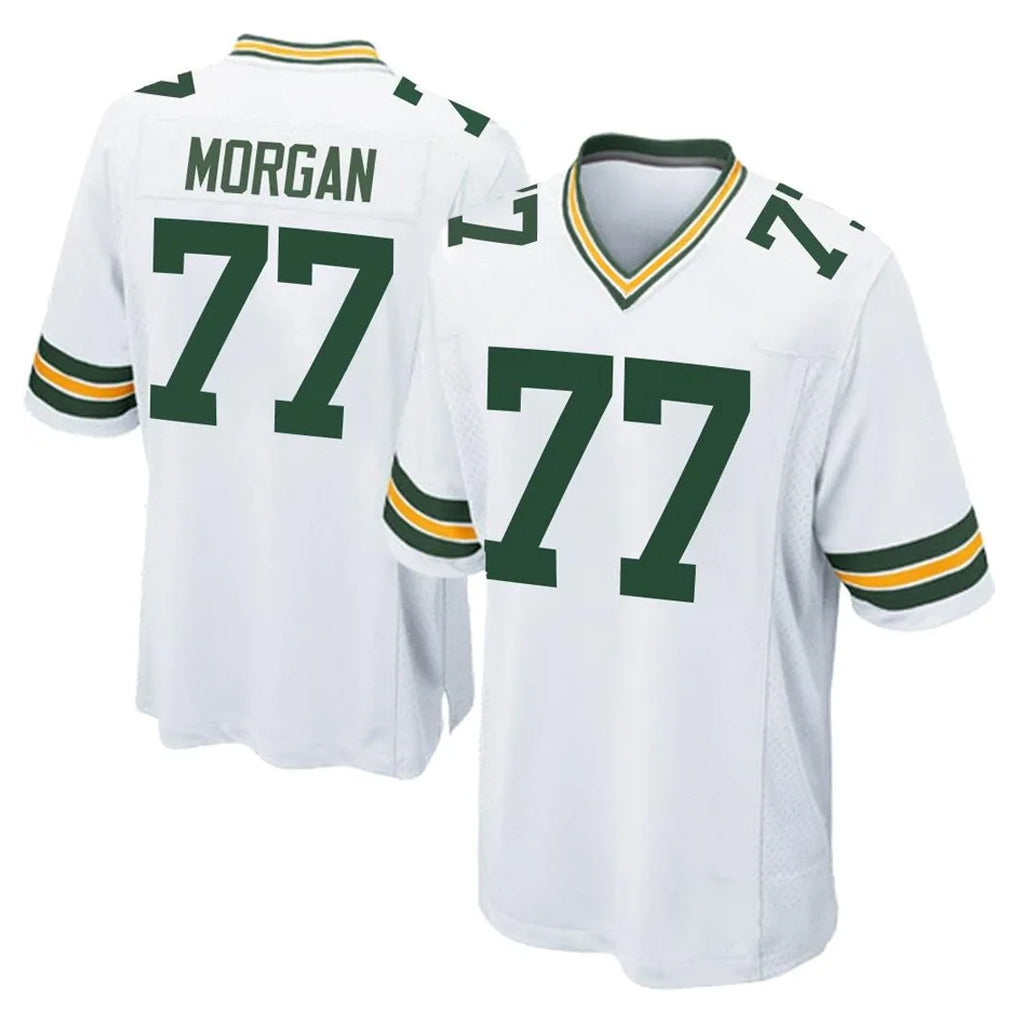 PHIN GB.Packers #77 Jordan Morgan Player White Home Game Stitched Jerseys