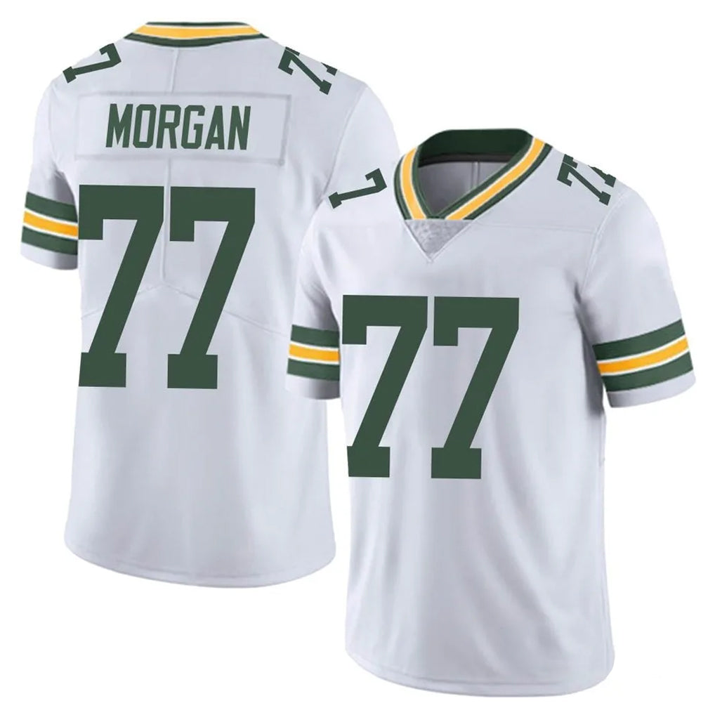 PHIN GB.Packers #77 Jordan Morgan Player White Vapor Untouchable Limited Home Game Stitched Jerseys