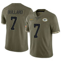 PHIN GB.Packers #7 Javon Bullard Player Olive Salute To Service Limited Stitched Jerseys