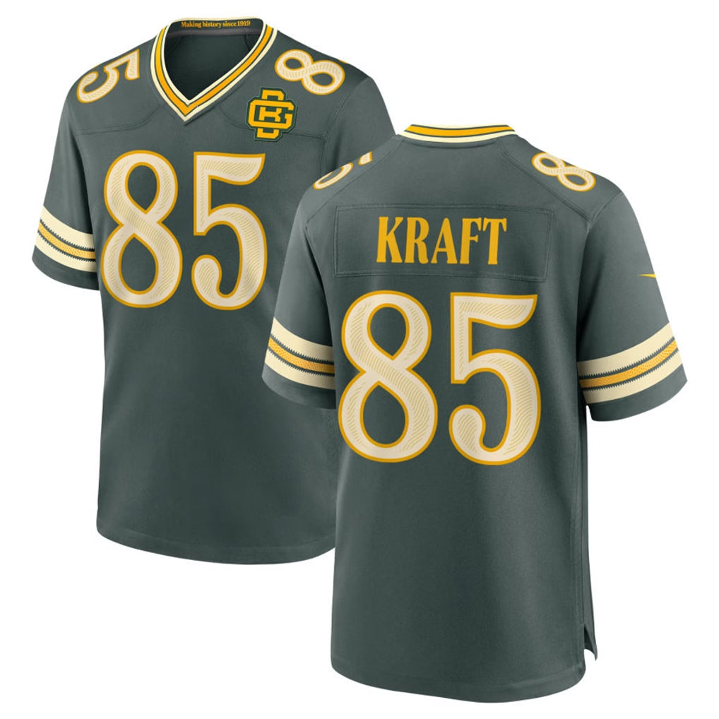 PHIN GB.Packers #85 Tucker Kraft Player Green 2026 Rivalries Collection Home Game Stitched Jerseys