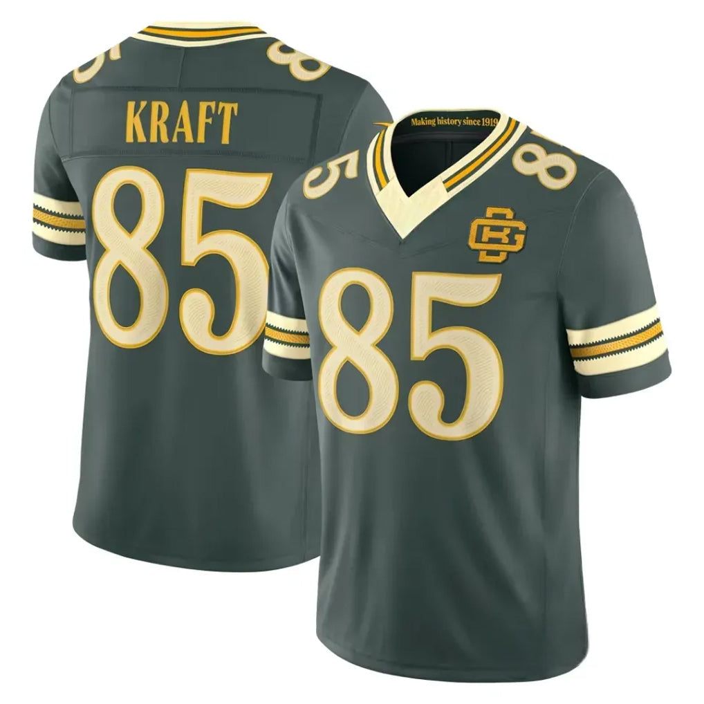 PHIN GB.Packers #85 Tucker Kraft Player Green Limited 2026 Rivalries Collection Home Game Stitched Jerseys
