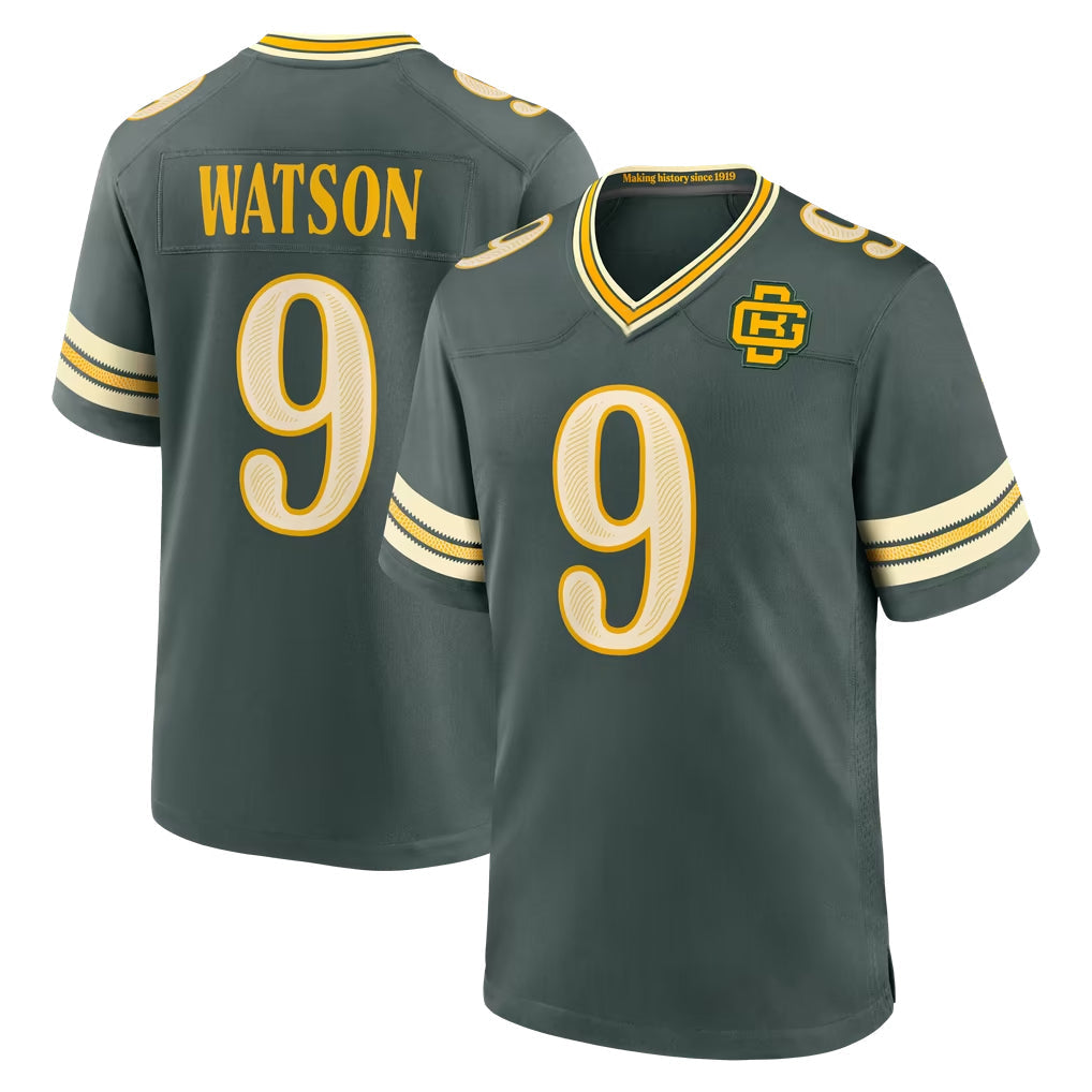 PHIN GB.Packers #9 Christian Watson Player Green 2026 Rivalries Collection Home Game Stitched Jerseys