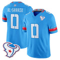 PHIN H.Texans #0 Azeez Al-Shaair Player Blue 2026 Rivalries Vapor Limited Home Game Stitched jerseys
