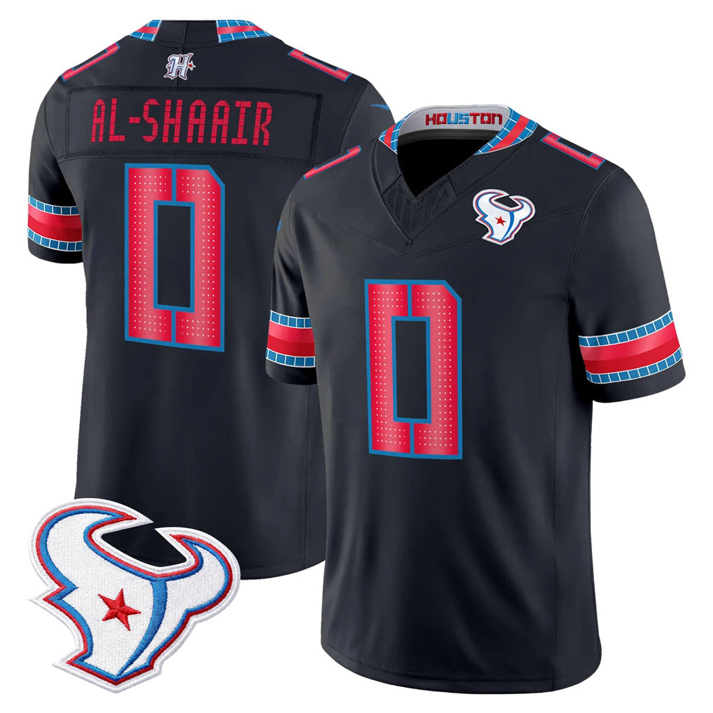 PHIN H.Texans #0 Azeez Al-Shaair Player Navy 2026 Rivalries Vapor Limited Home Game Stitched jerseys