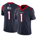 PHIN H.Texans #1 Tank Dell Player Navy Limited Vapor F.U.S.E. Home Game Stitched Jerseys