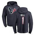 PHIN H.Texans #1 Tank Dell Player Navy Pro Line Pullover Hoodie Limited Game Stitched Jerseys