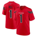 PHIN H.Texans #1 Tank Dell Player Red Alternate Home Game Stitched Jerseys
