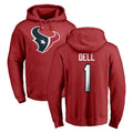 PHIN H.Texans #1 Tank Dell Player Red Pro Line Pullover Hoodie Limited Game Stitched Jerseys