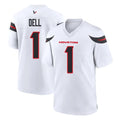 PHIN H.Texans #1 Tank Dell Player White Home Game Stitched Jerseys