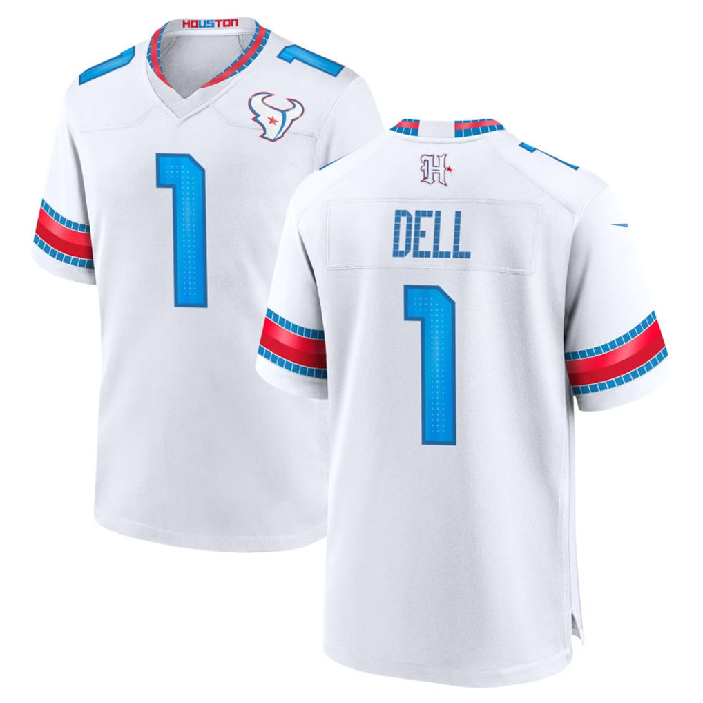 PHIN H.Texans #1 Tank Dell Player Whtie 2026 Rivalries Vapor Home Game Stitched jerseys